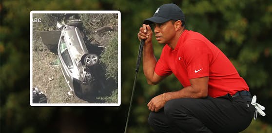 Tiger Woods ist in einen Verkehrsunfall verwickelt.