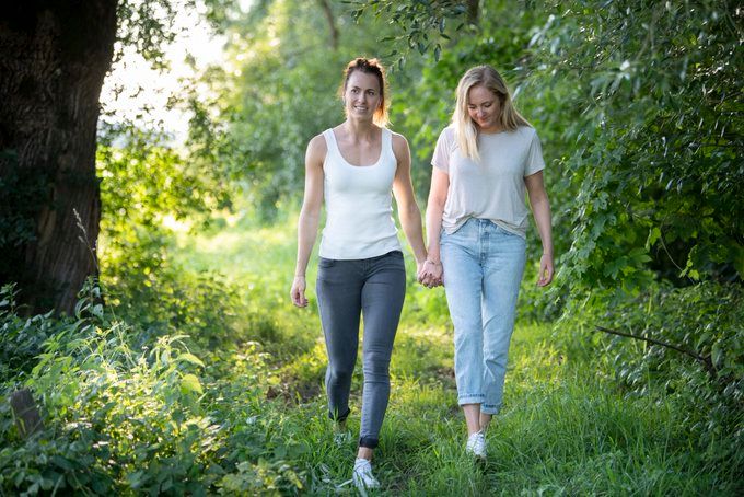 Viktoria Schnaderbeck und ihre Freundin Anna.