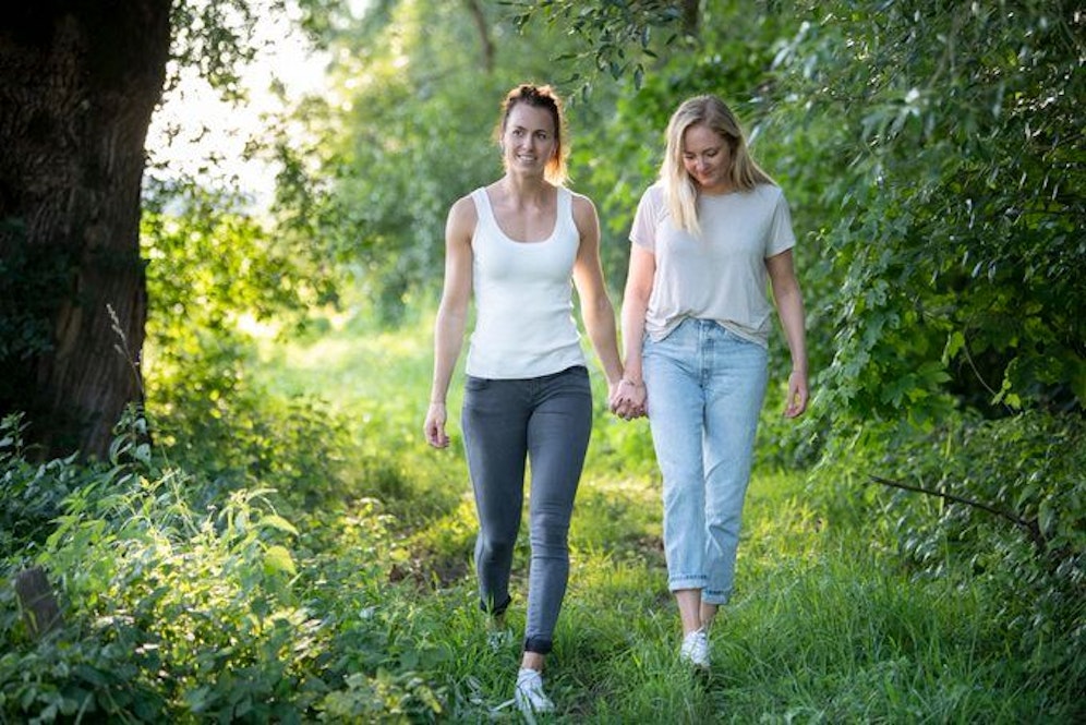 Viktoria Schnaderbeck und ihre Freundin Anna.