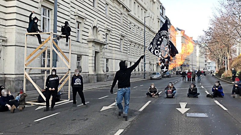 Protest gegen Abschiebungen nach Afghanistan am 23. Februar 2021