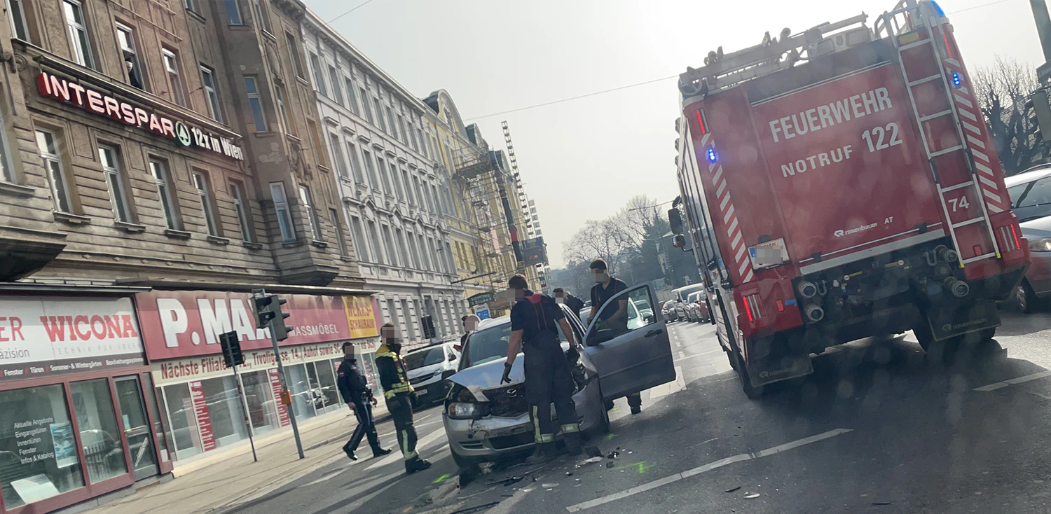 In Wien-Meidling krachte es am Dienstag
