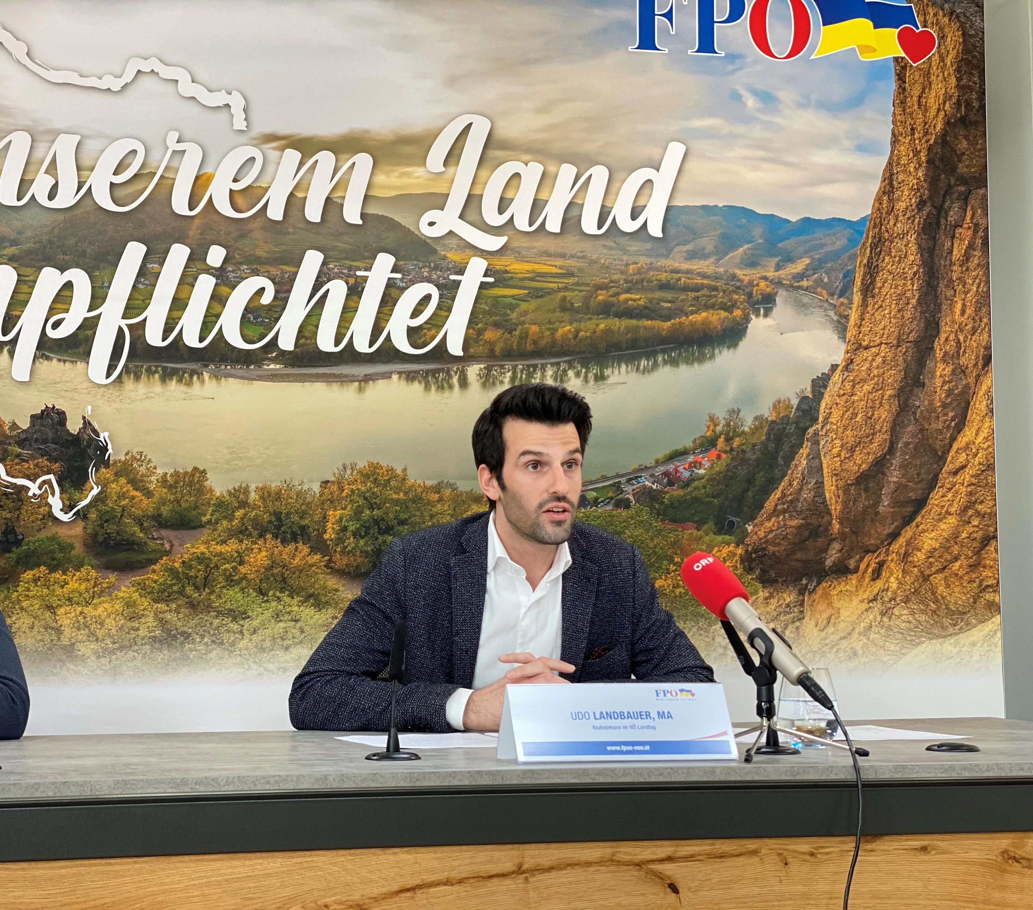 FPNÖ-Klubobmann Udo Landbauer
