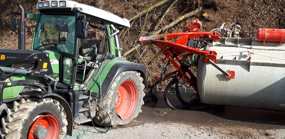 Hier ereignete sich ein übelriechender Unfall.