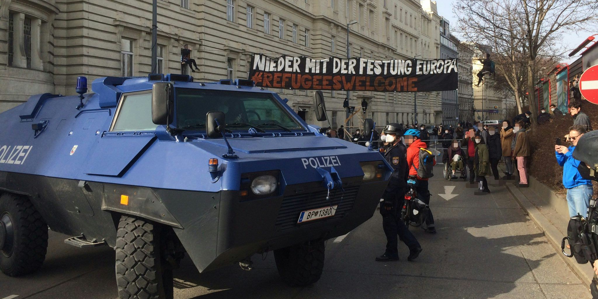 Protest gegen Abschiebungen nach Afghanistan am 23. Februar 2021