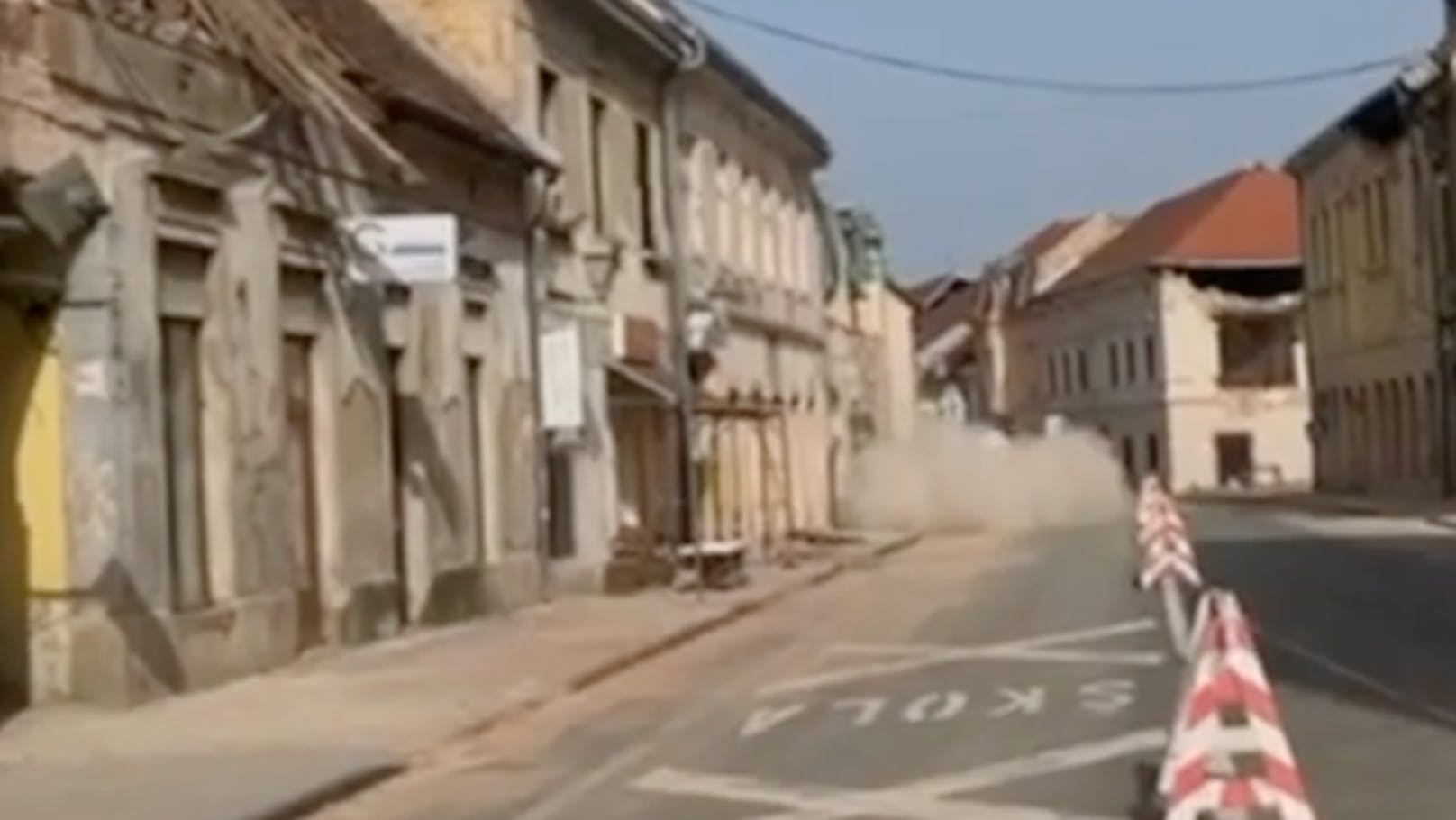 Dramatische Bilder aus Kroatien: Wieder erschüttert ein Erdbeben die Region um Petrinja