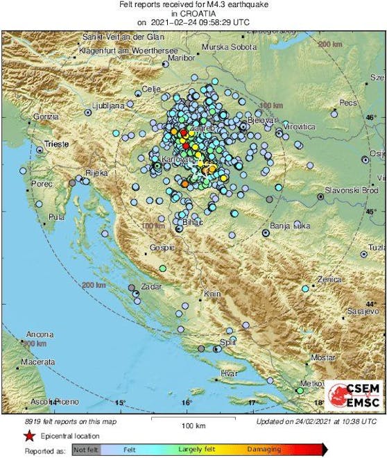 Erstaunlich Erdbeben Balkan Heute Bilder