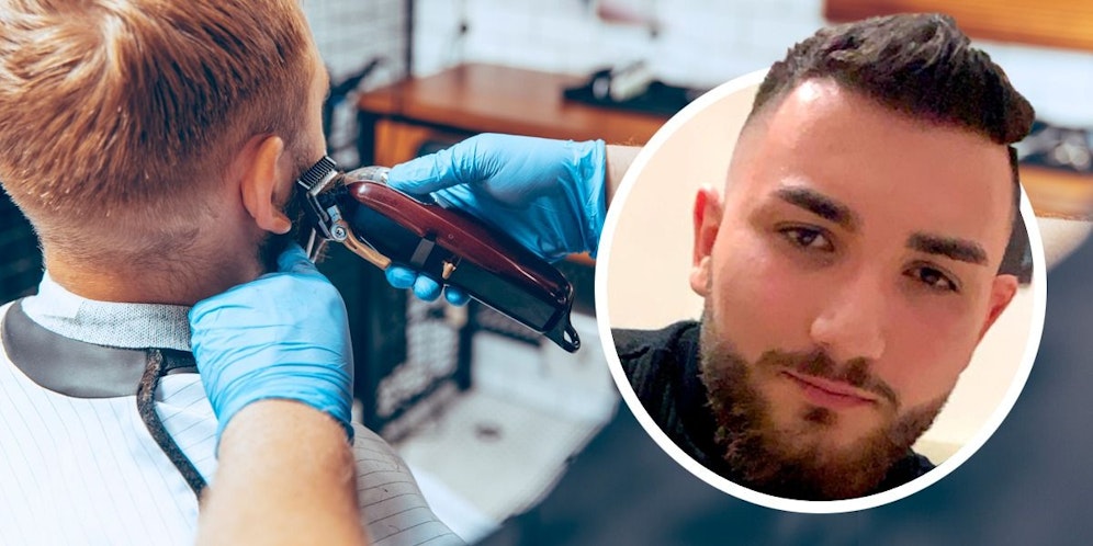 Efe B. (23) ist nach dem Friseurbesuch entsetzt.