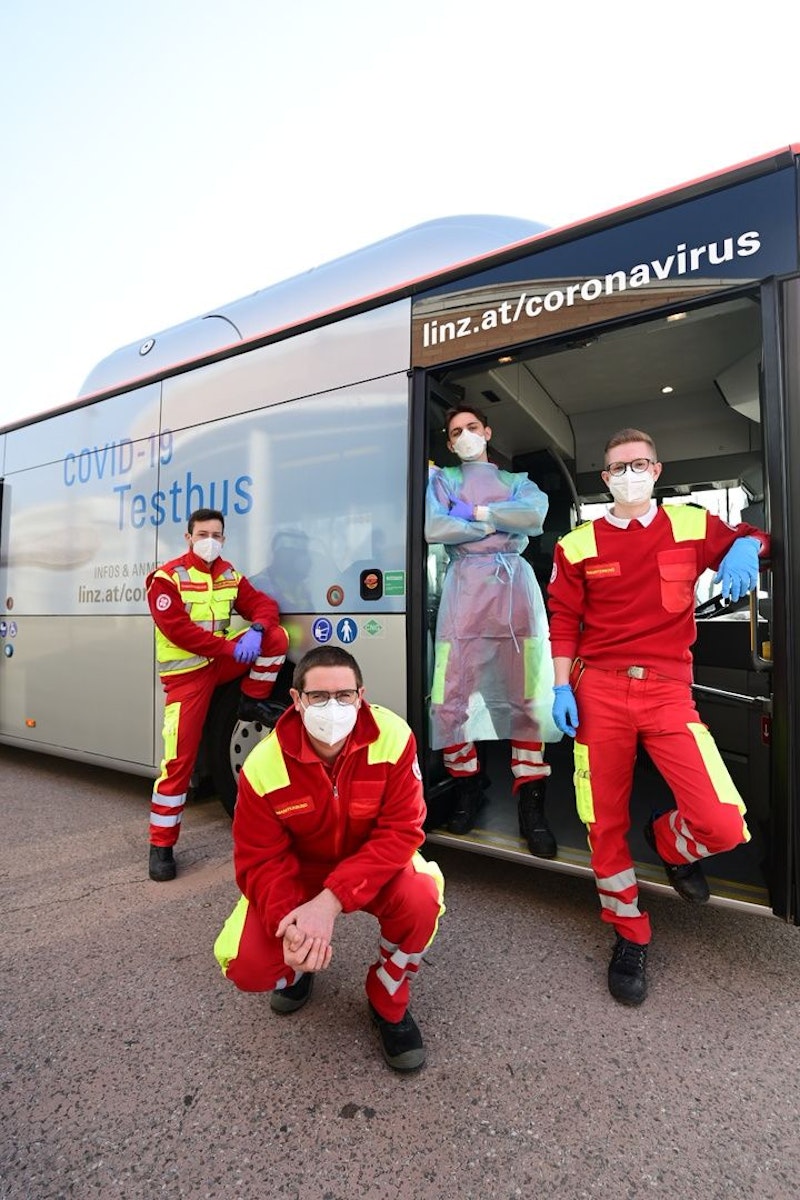 v.l. Clemens Müller-Guttenbrunn (23), Johann Reisenberger (32), David Baumgartner (21) und Simon Moser (23).