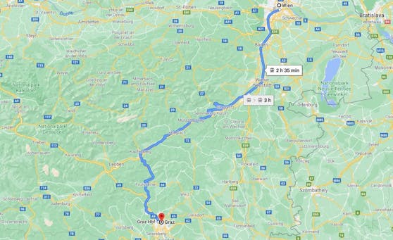 Ein Corona-Infizierter fuhr mit dem Zug von Wien nach Graz.