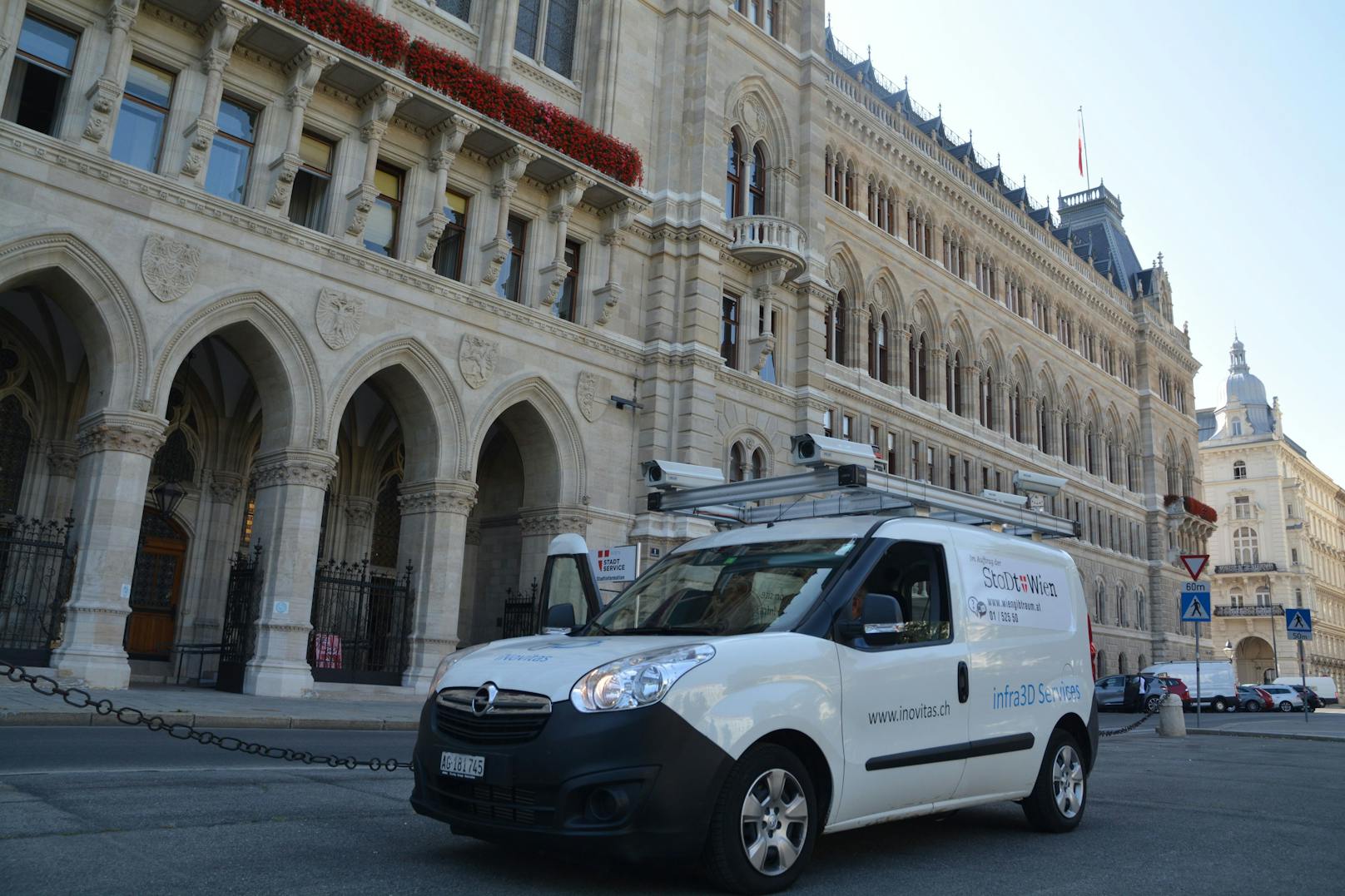 4.000 Kilometer legten die Kameraautos der Stadt Wien für das Tool "Kappazunder" zurück. In regelmäßigen Abschnitten sollen die Strecken neu abgefahren werden.