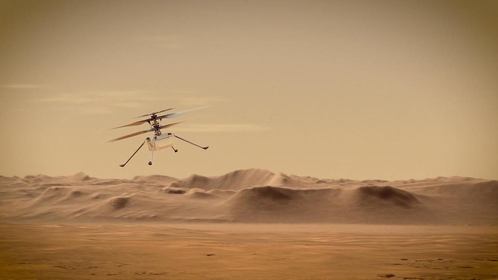 Ingenuity soll im Rahmen von Testflügen zeigen, ob Flüge in der dünnen Mars-Atmosphäre überhaupt möglich sind.