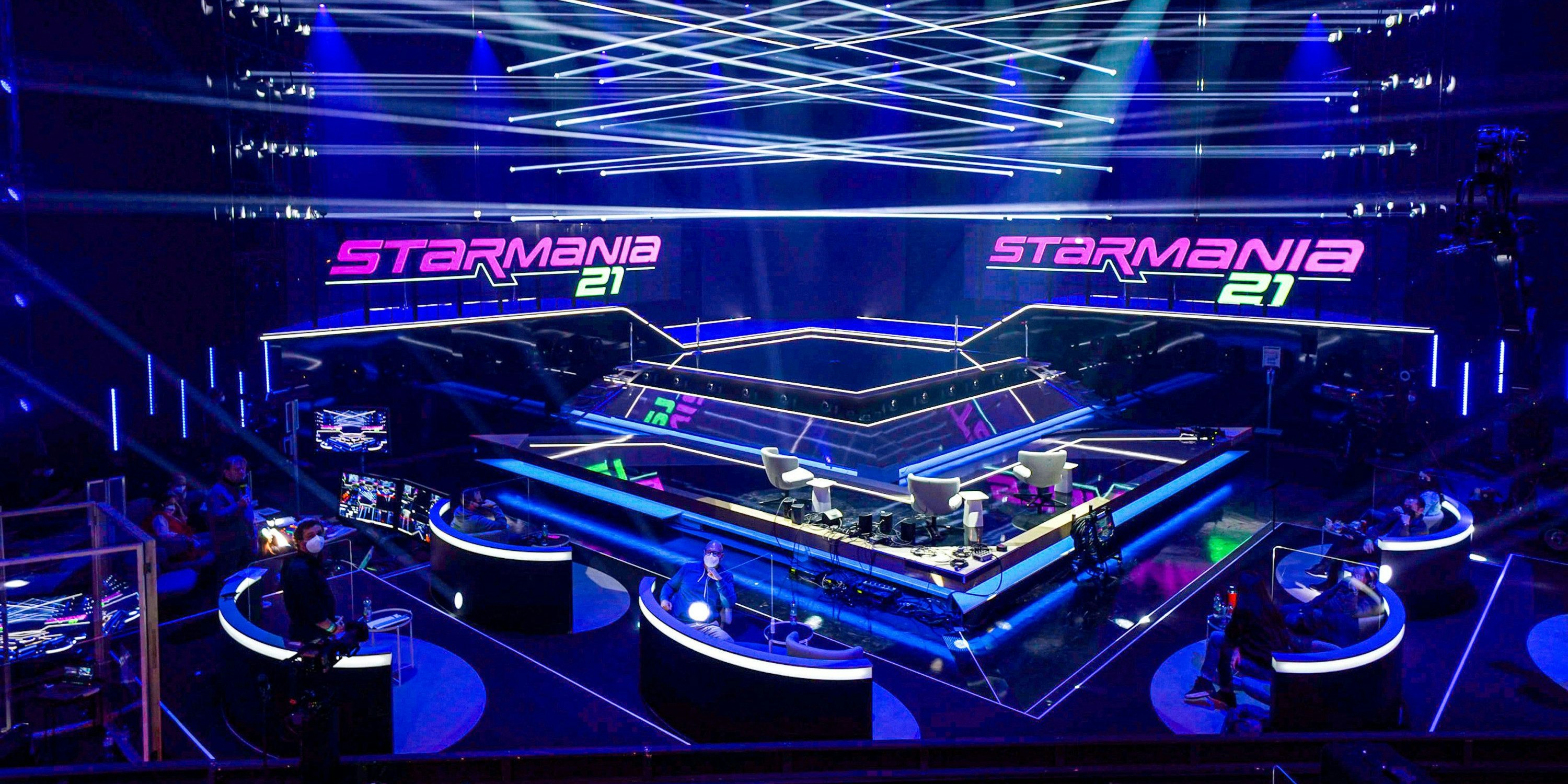Die Studiofläche von "Starmania 21" (inklusive Laufstege) beträgt 250 Quadratmeter.
