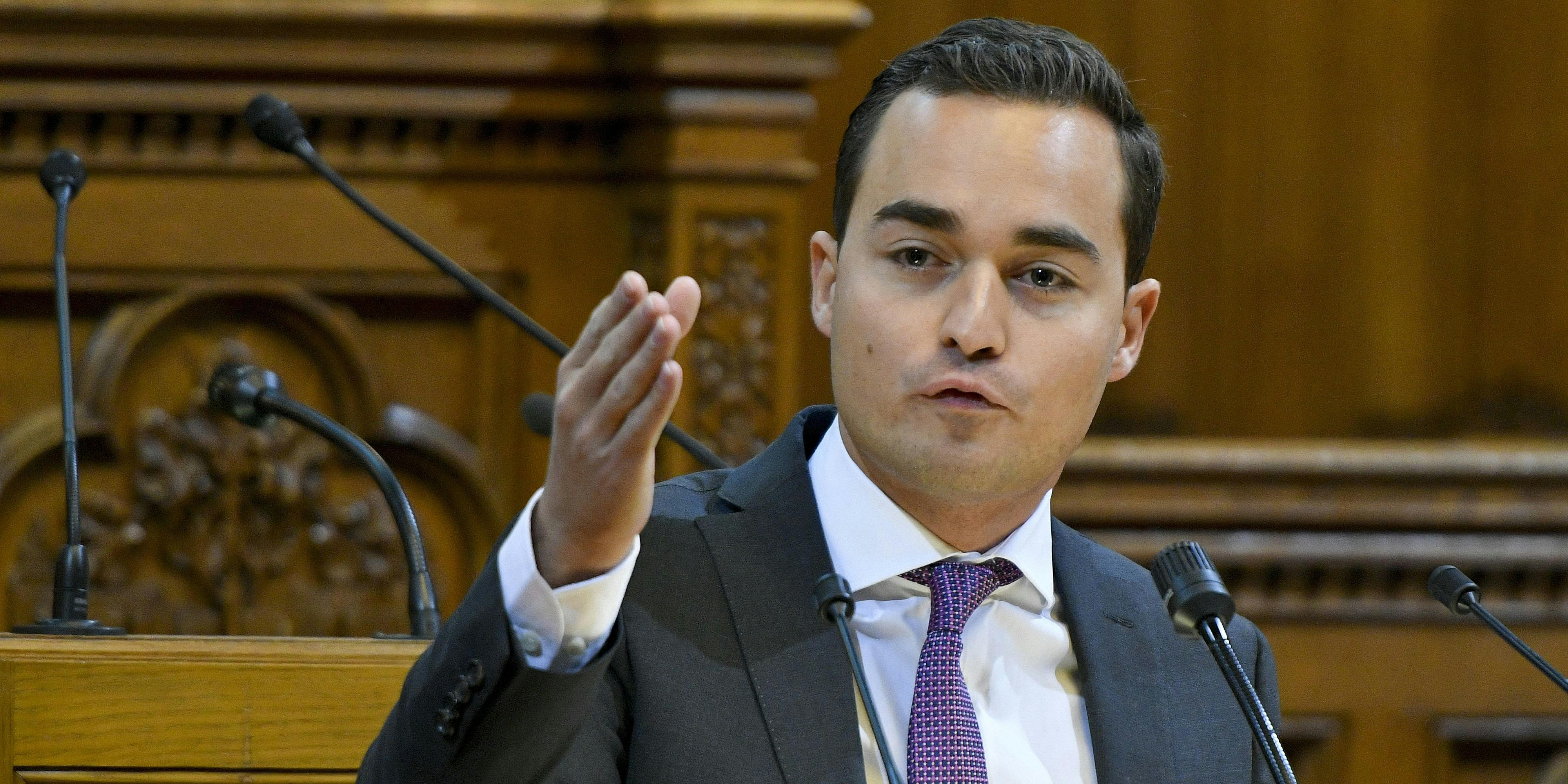 Maximilian Krauss im Wiener Rathaus