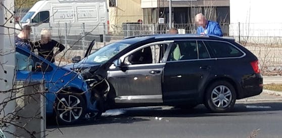 In Wien-Liesing krachte es am Freitag