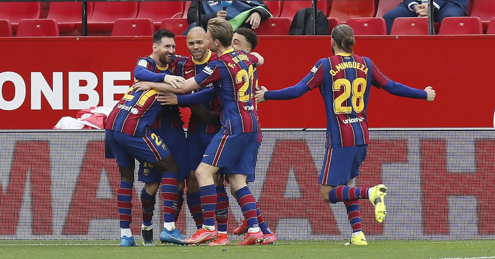 Lionel Messi sit der Barcelona-Matchwinner. 