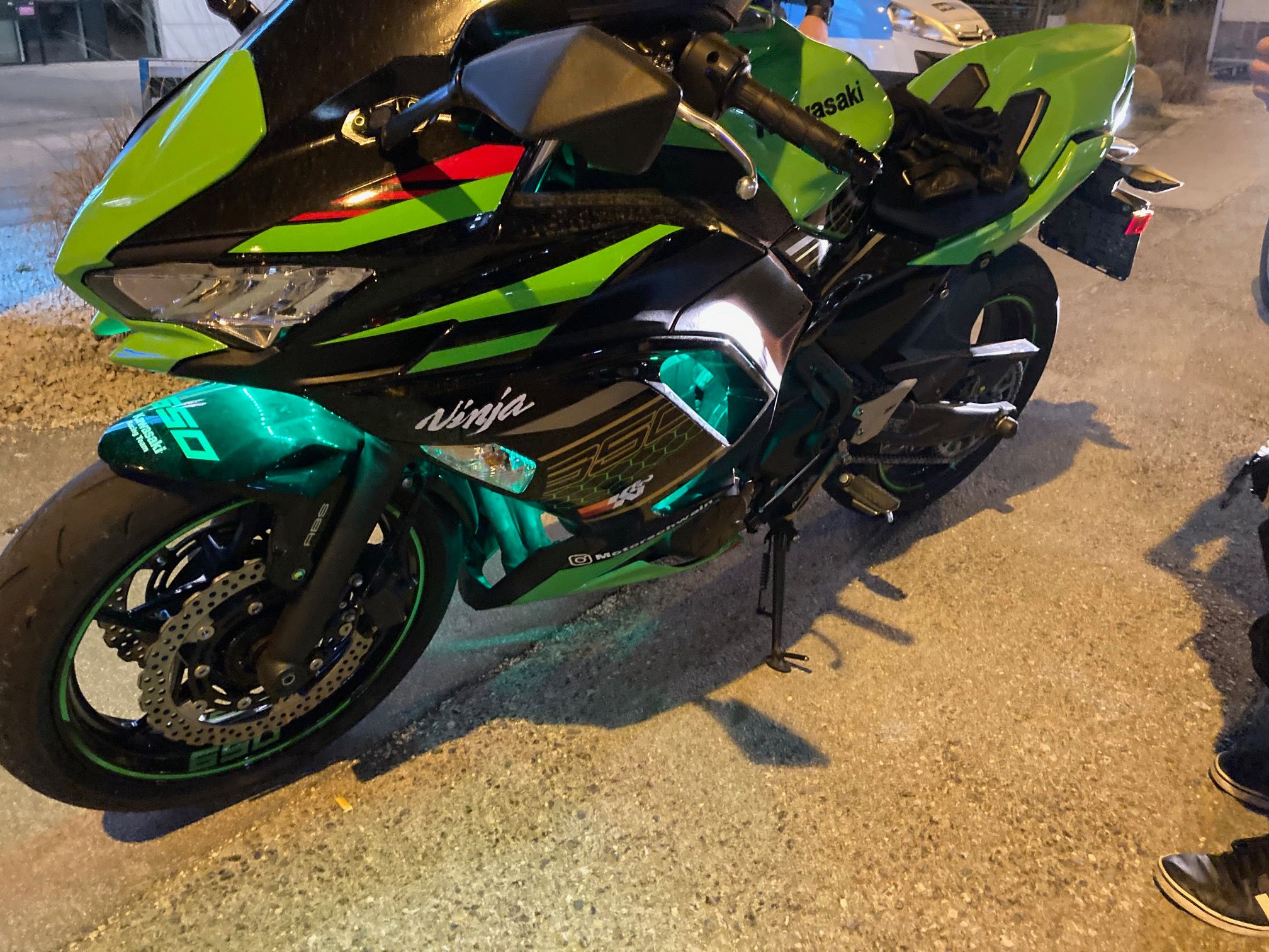 Die Polizei ließ mehrere Biker nicht weiterfahren.