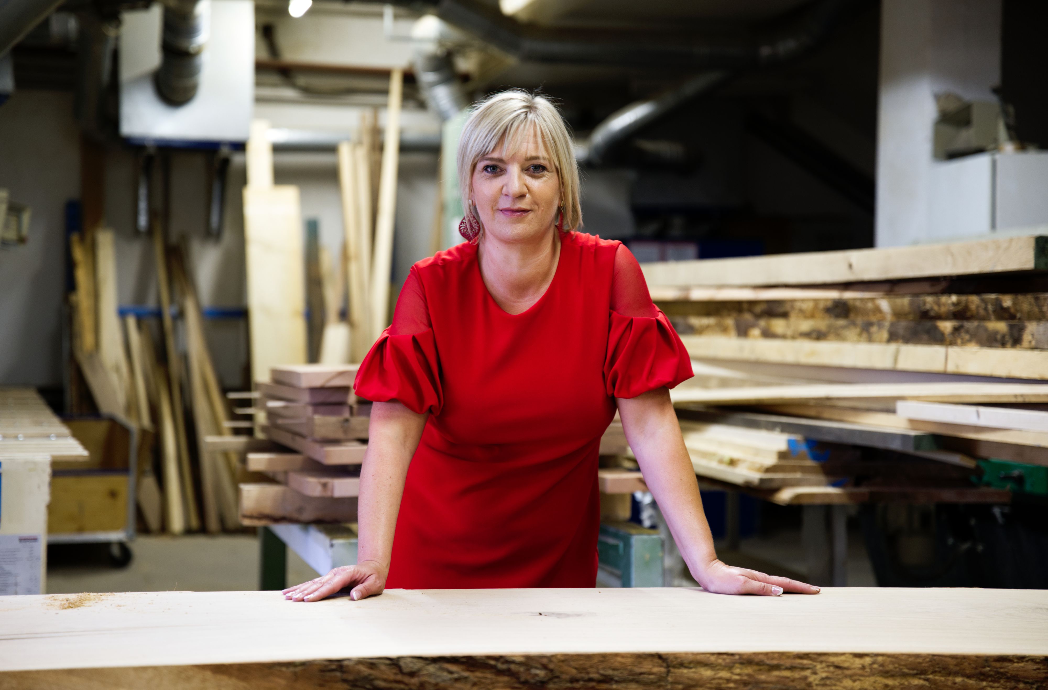 Tischlereichefin Claudia Hindinger