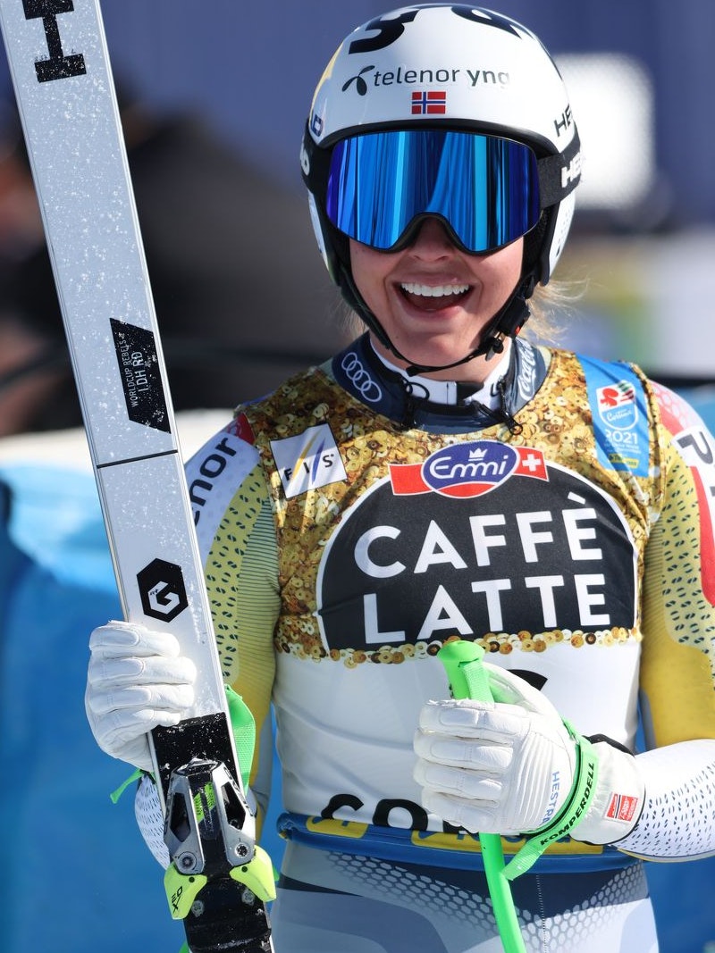 Wir wünschen gute Besserung! Hoffentlich sehen wir Kajsa Vickhoff Lie bald wieder lächeln.