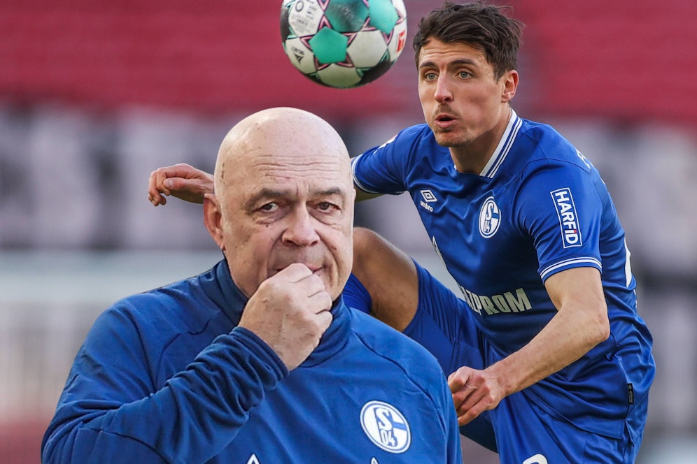 Schake-Trainer Christian Gross (l.) konnte sich Alessandro Schöpf nicht merken.