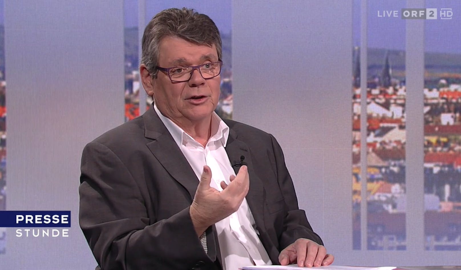 ÖGB-Boss Wolfgang Katzian - hier am Sonntag in der ORF-Pressestunde. 