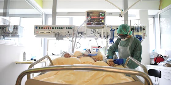 Blick in die Corona-Intensivstation im Spital von Tulln. (Archivfoto)