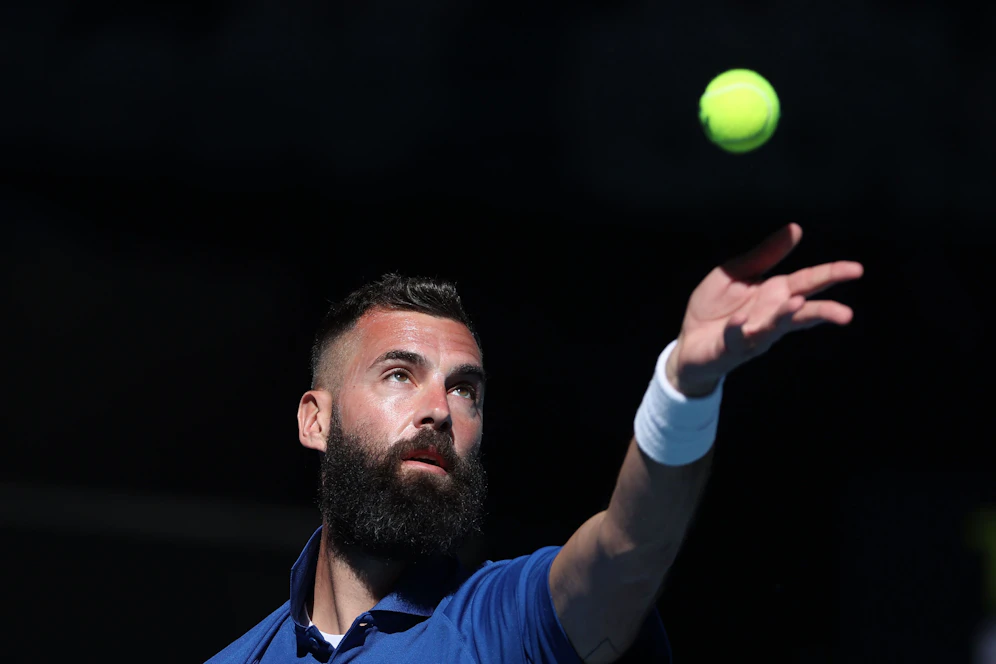 Benoit Paire beleidigt den Schiedsrichter.