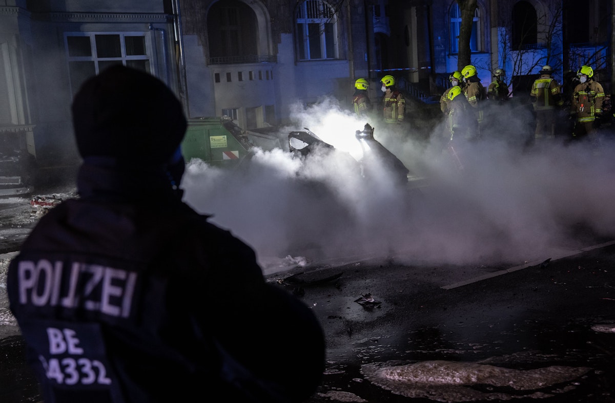 Berlin Feuer-Unfall 