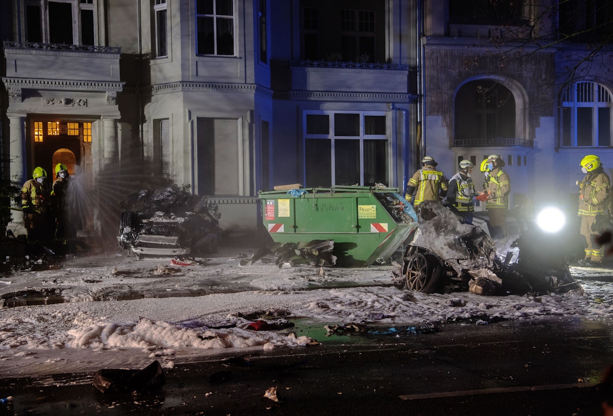 Berlin Feuer-Unfall 