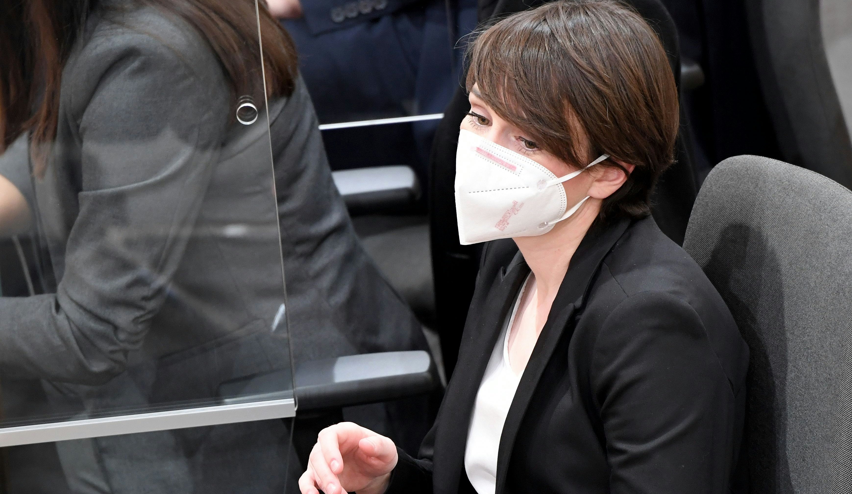 Die grüne Klubobfrau Sigi Maurer im Nationalrat