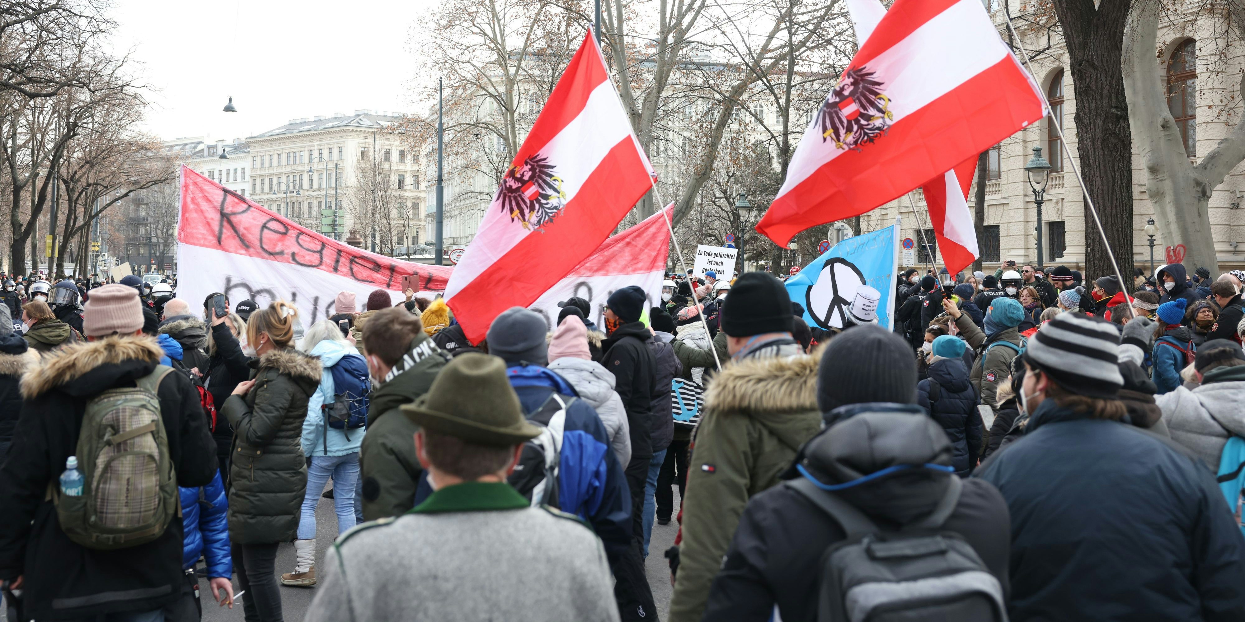 Am Sonntag wollen Corona-Leugner erneut gegen die Covid-Maßnahmen demonstrieren.