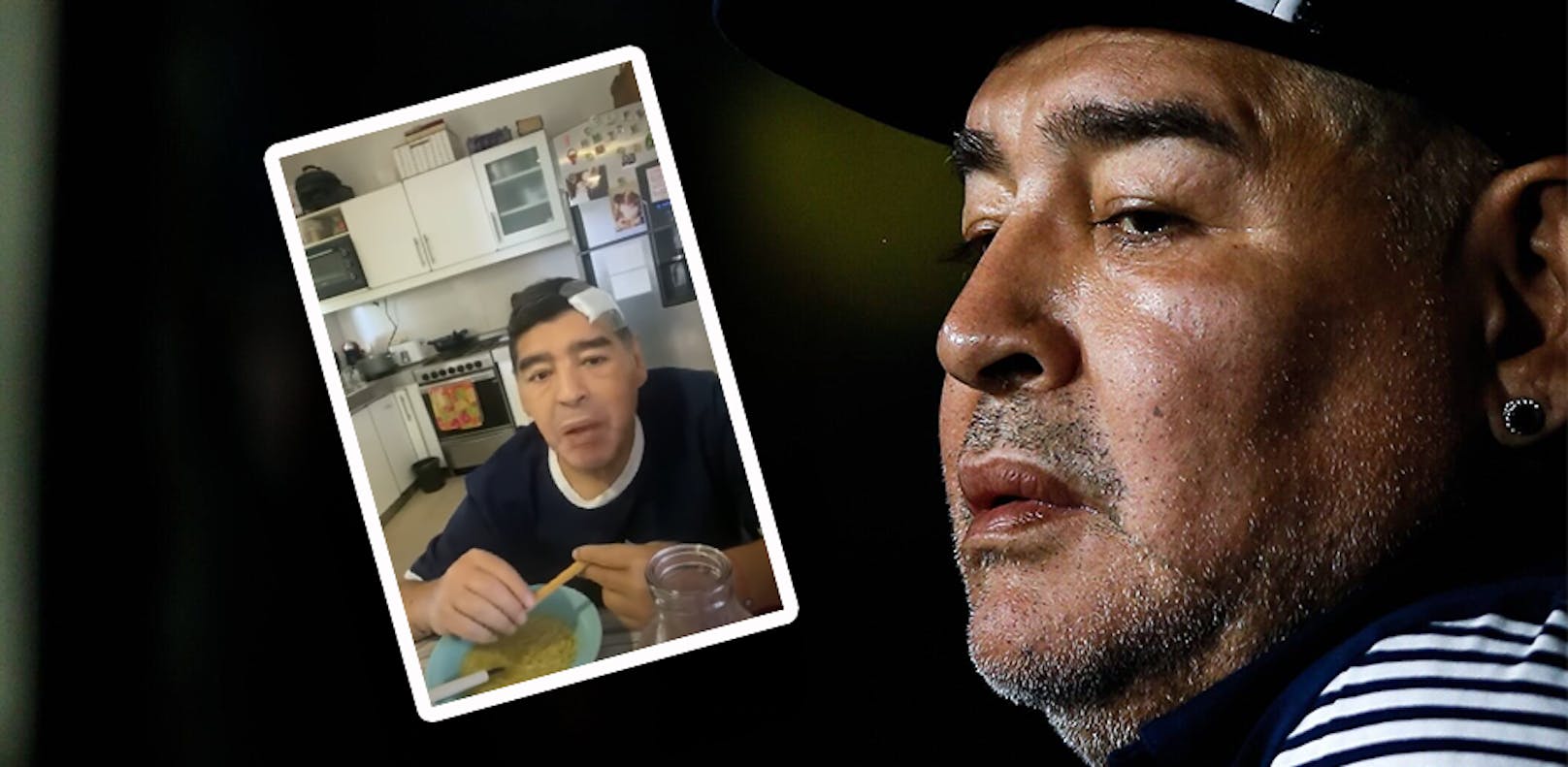 Das letzte Video von Diego Maradona. 