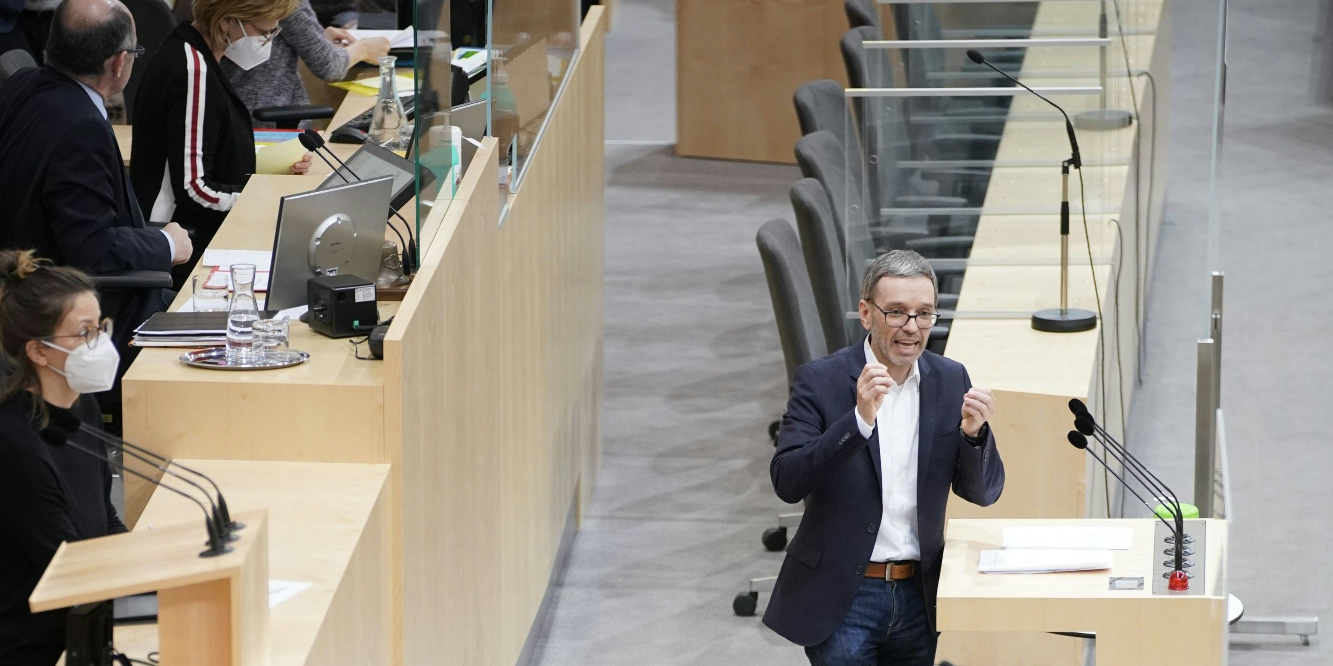 Nur türkise Minister waren anwesend.