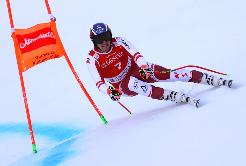 Matthias Mayer fuhr in Garmisch auf den dritten Rang. 