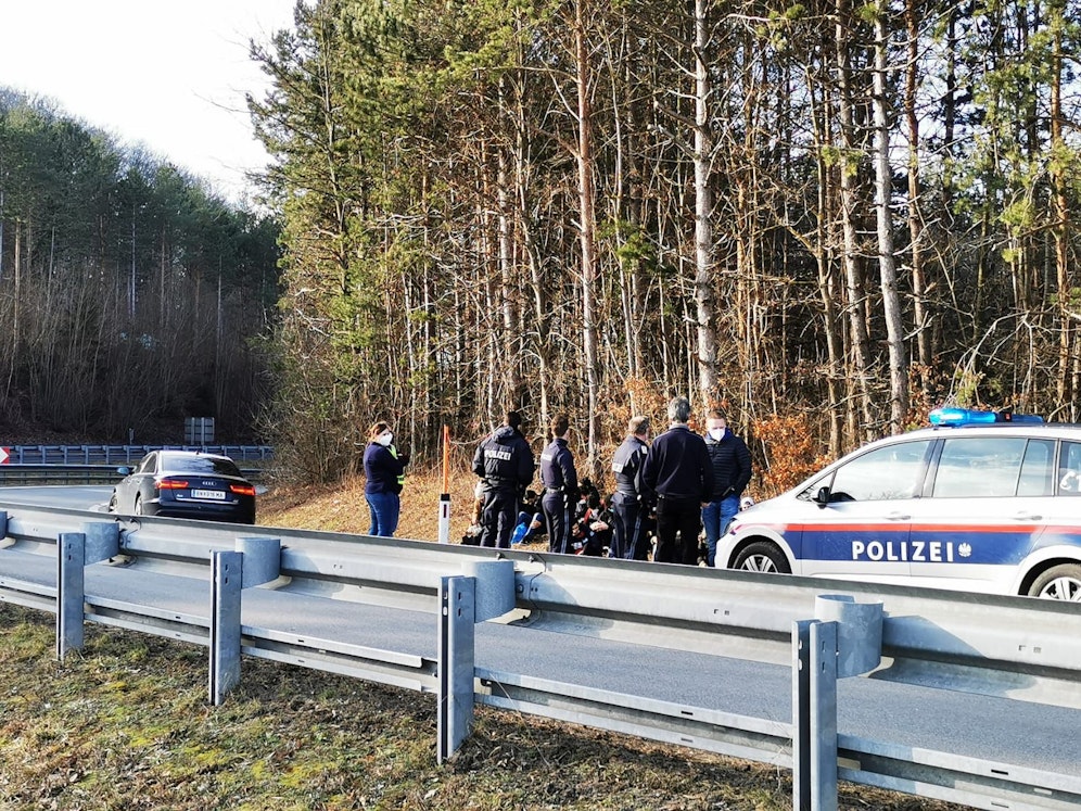 Symbolfoto aus NÖ: Aufgriff von Flüchtlingen im Februar 2021
