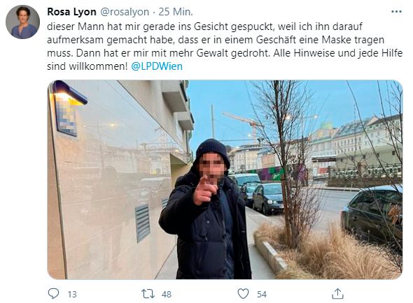 Ein Screenshot von Lyons Twitter-Post
