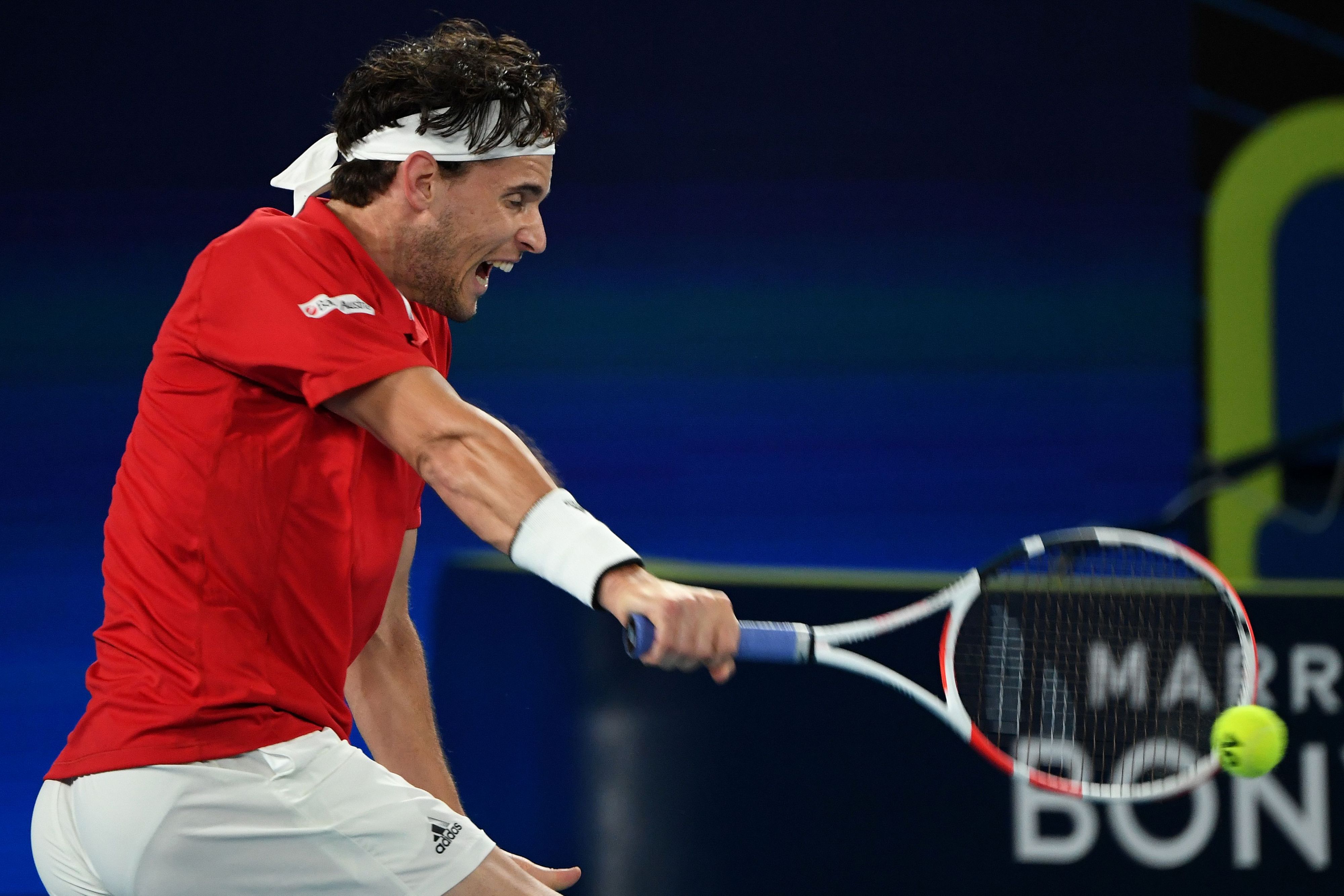 Dominic Thiem mit einem Kurzauftritt. 