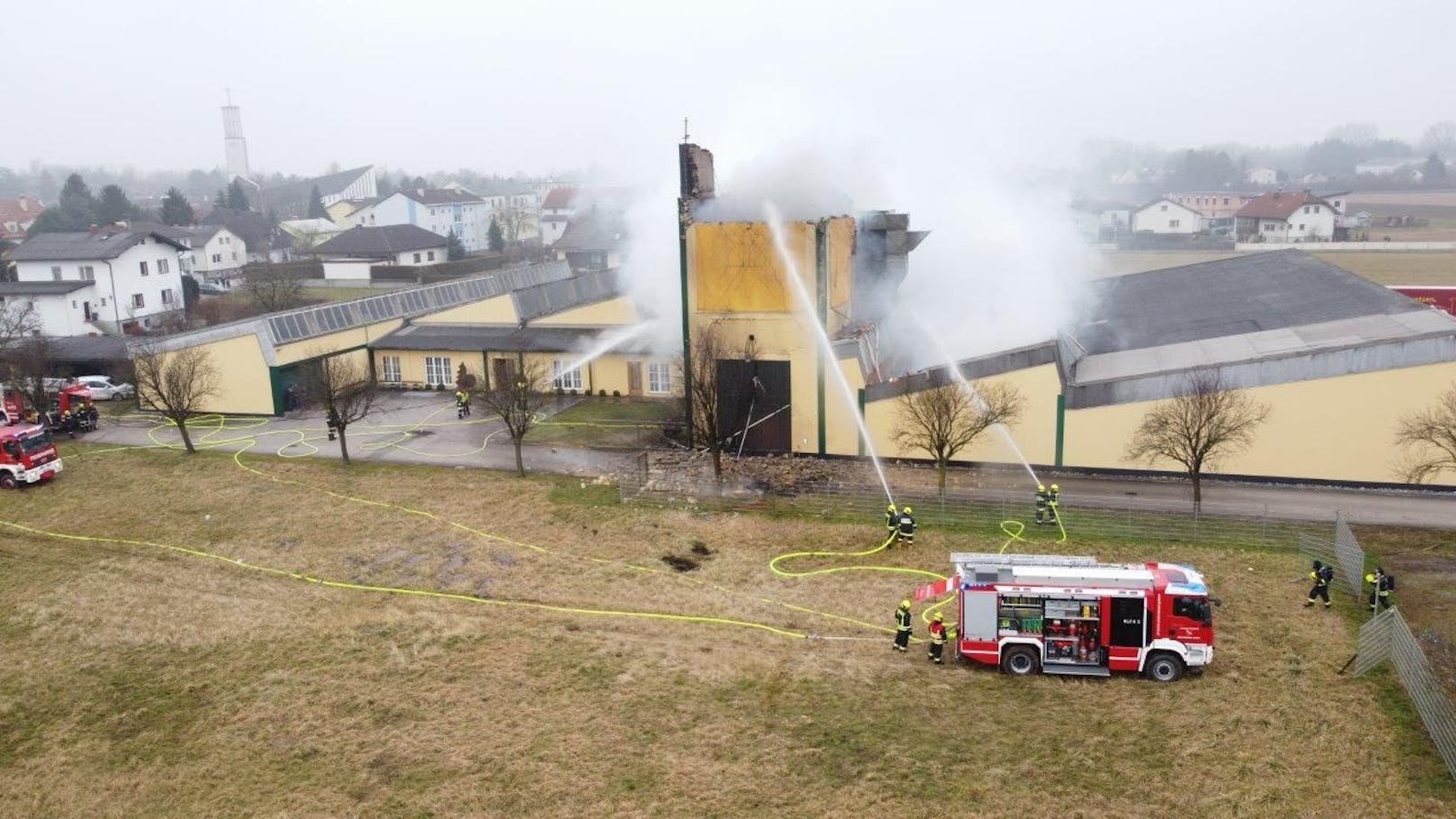 Am Samstag kam es zu einer Explosion im Sägespänesilo in Prinzersdorf