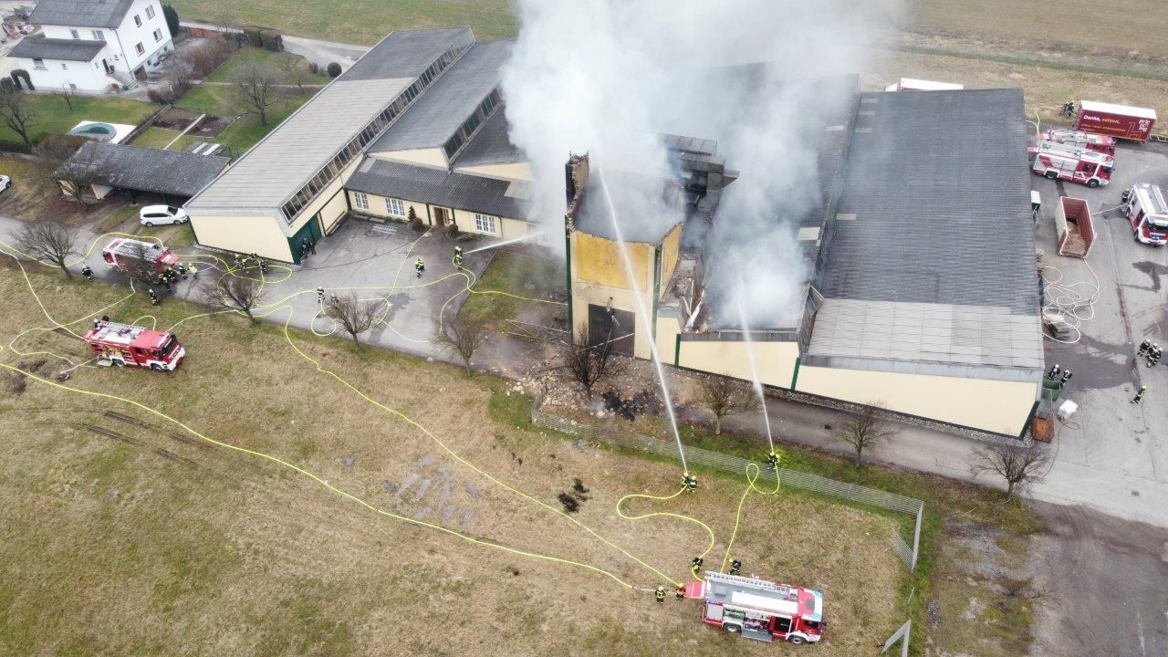 Explosion in Sägespänesilo in Prinzersdorf