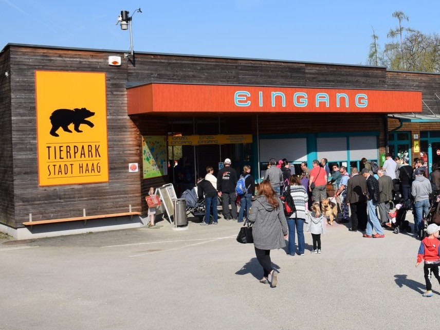 Die FFP2-Maskenpflicht gilt im gesamten Tierpark Haag.