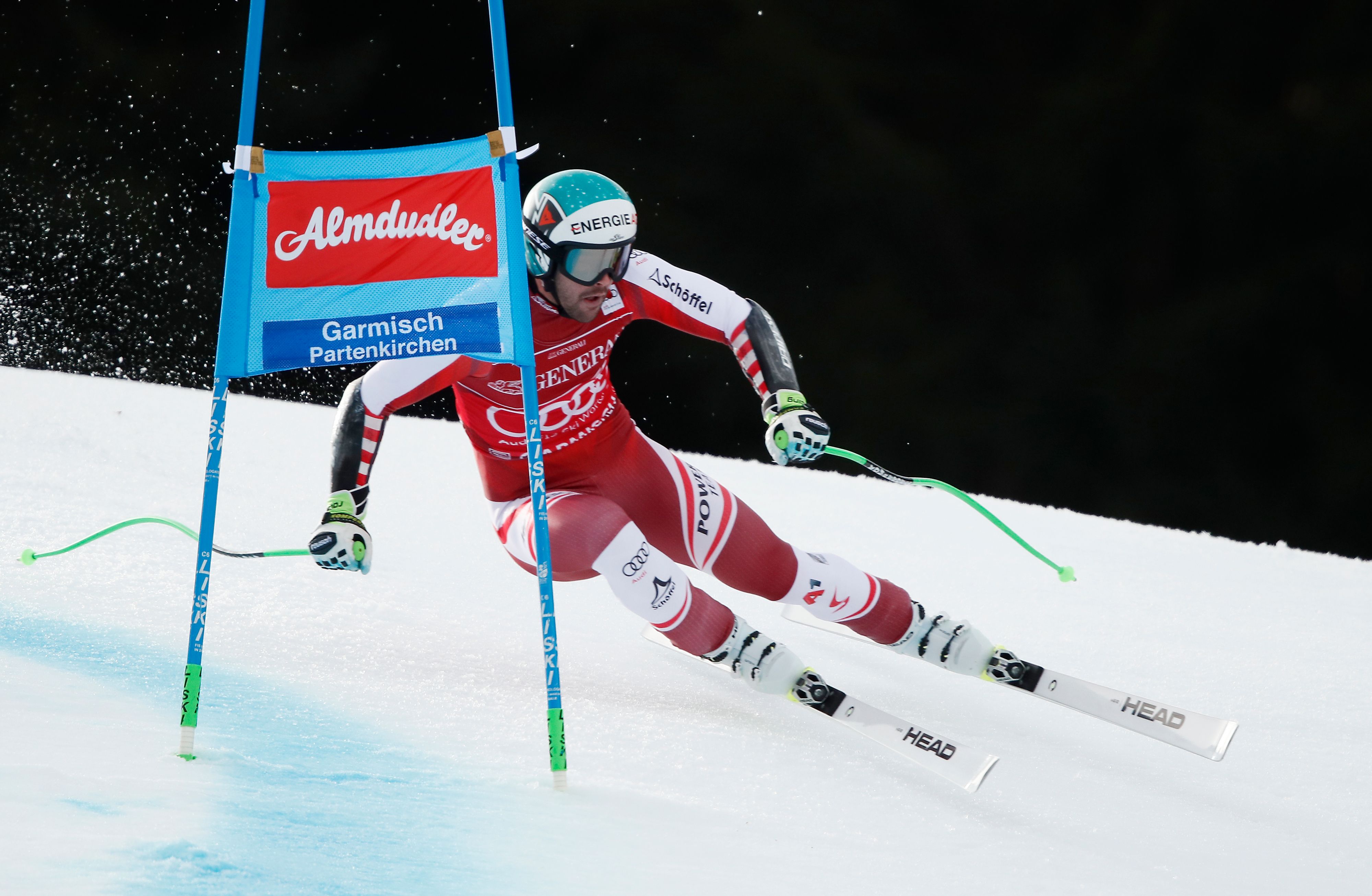 Vincent Kriechmayr im Super-G von Garmisch. 