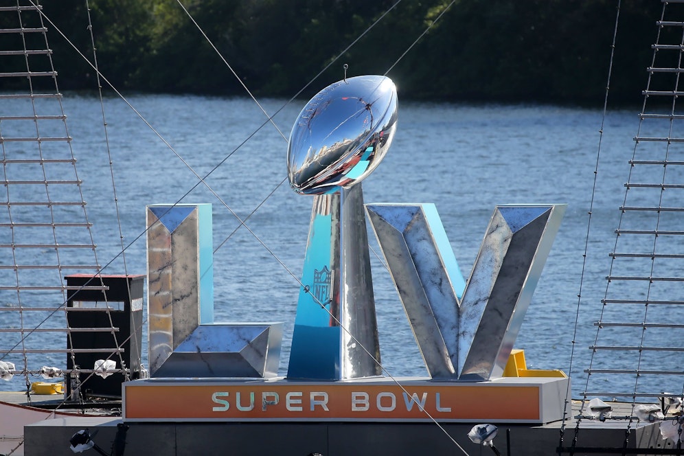 Kansas City Chiefs gegen Tampa Bay Buccaneers im Super Bowl. 