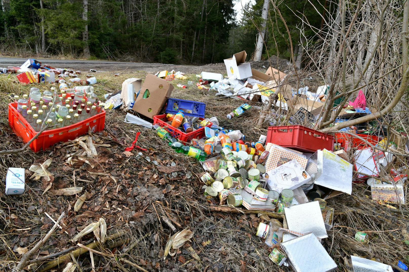 Illegale Müllentsorgung in Ampass.