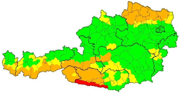 Aktuelle Wetter-Warnung