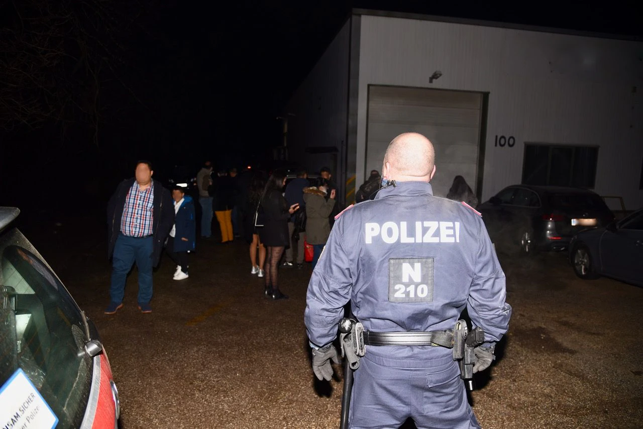 Einsatz in Halle im Bezirk Baden