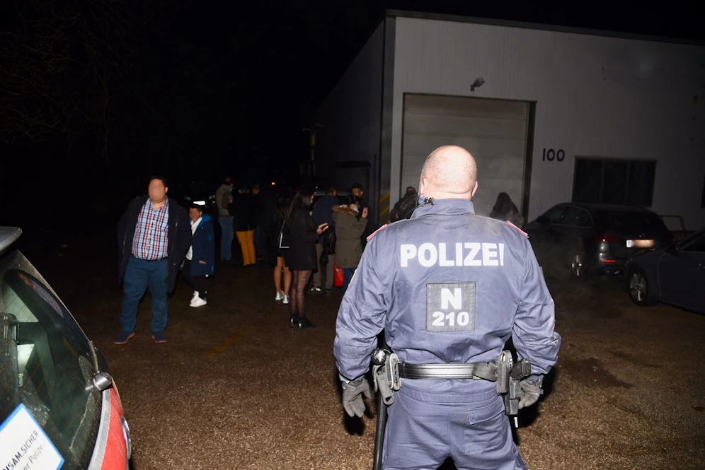 Einsatz in Halle im Bezirk Baden
