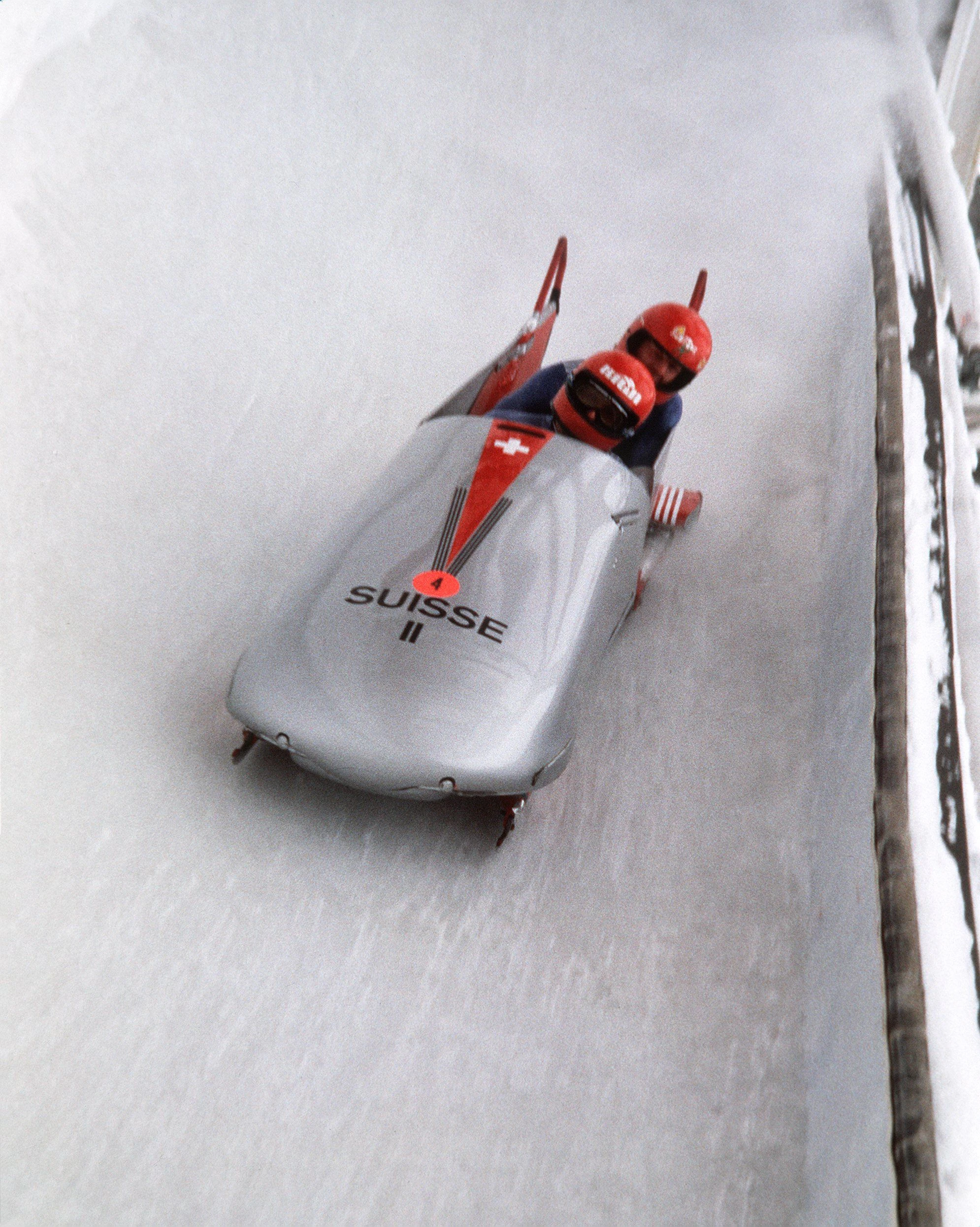 Sepp Benz und Erich Schärer 1980 bei ihrem Olympiasieg in Lake Placid.