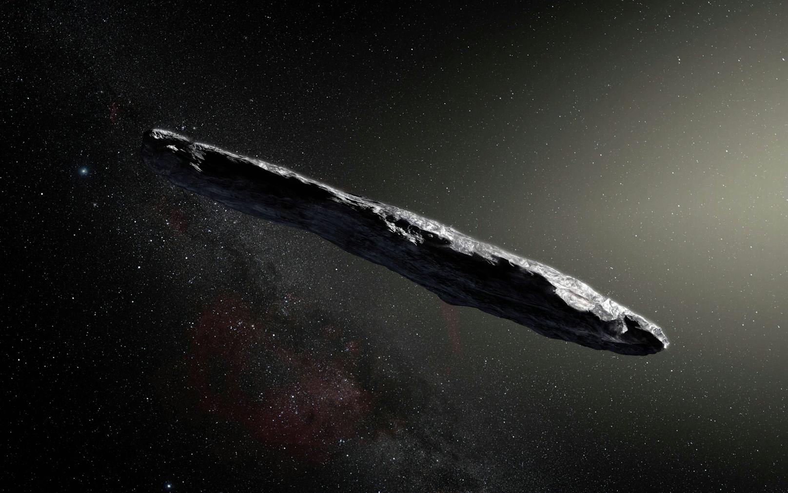 So könnte "Oumuamua" ausgesehen haben: Der interstellare Flugkörper war rund fünf Mal so lang wie breit.