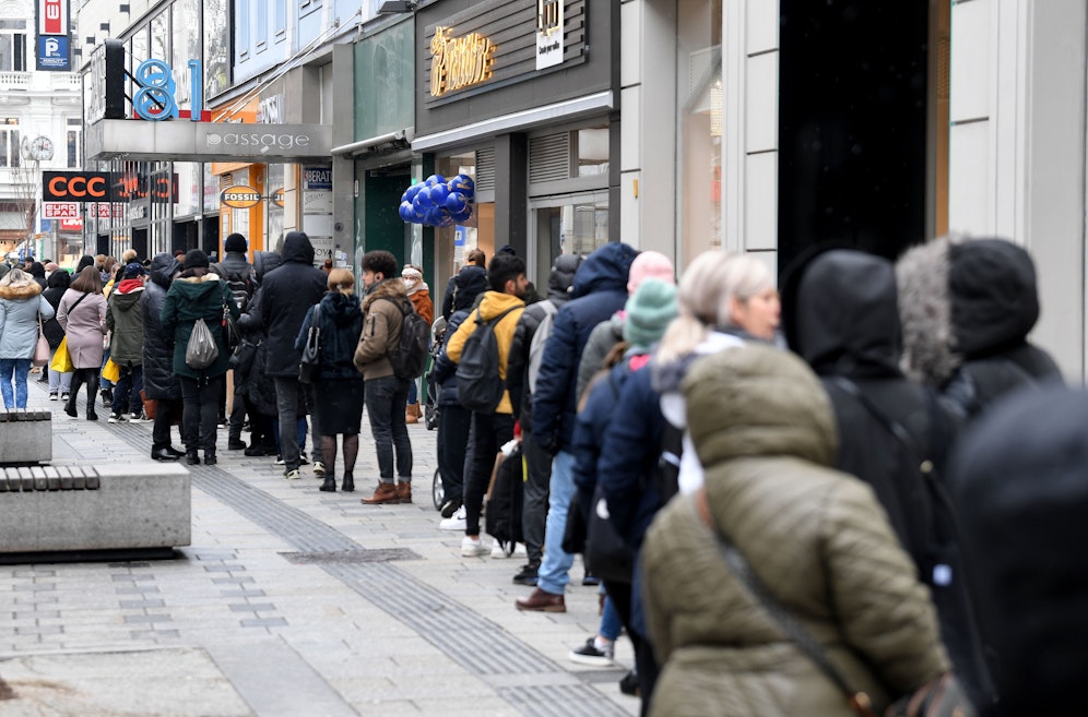 Der Shopping-Ansturm in Wien war am Montag groß.