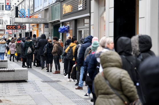 Der Shopping-Ansturm in Wien war am Montag groß.
