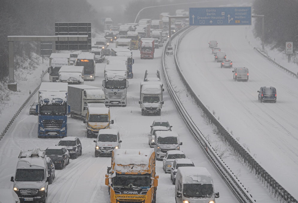 Seit dem Wochenende gab es in Deutschland massive Schneefälle.
